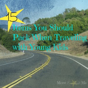 15 items to pack with young kids