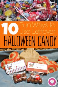 ideas for leftover halloween candy