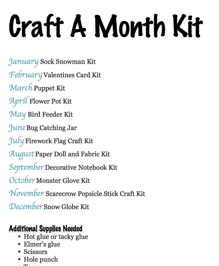 craft kit of month printable pg 1