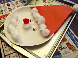 Paper Plate Santa