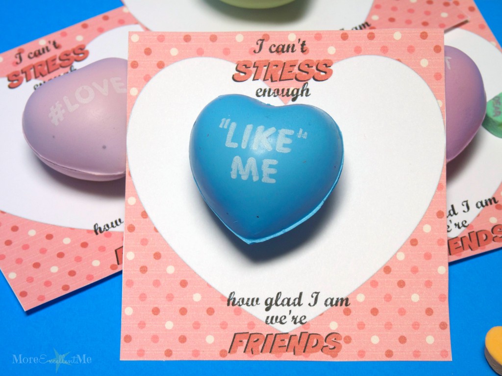 stress valentine close up