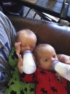 twins feeding