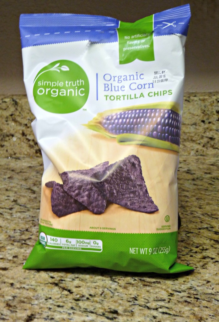 blue tortilla chips