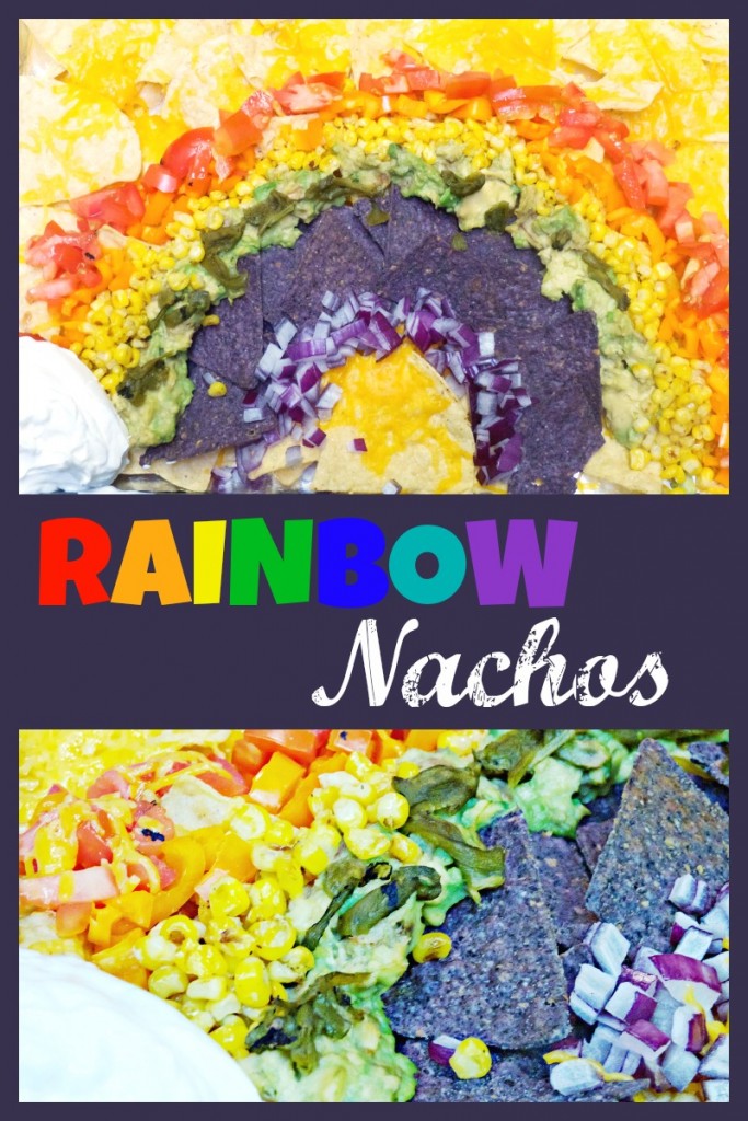 rainbow nachos fun St. Patricks food