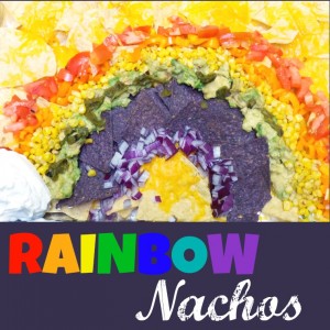 rainbow nachos square