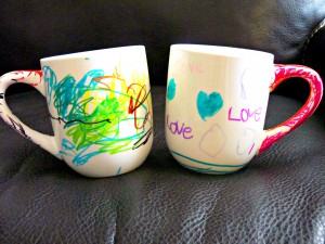 decorated teacups