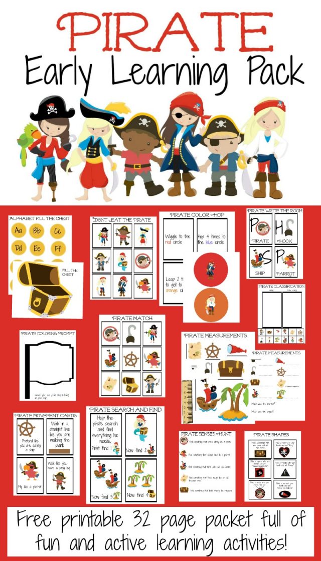 Pirate Early Learning Pack | More Excellent Me