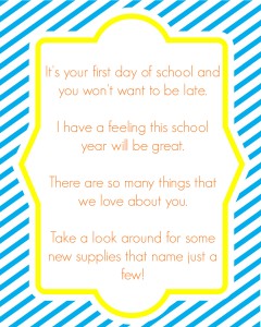 school supply hunt letter