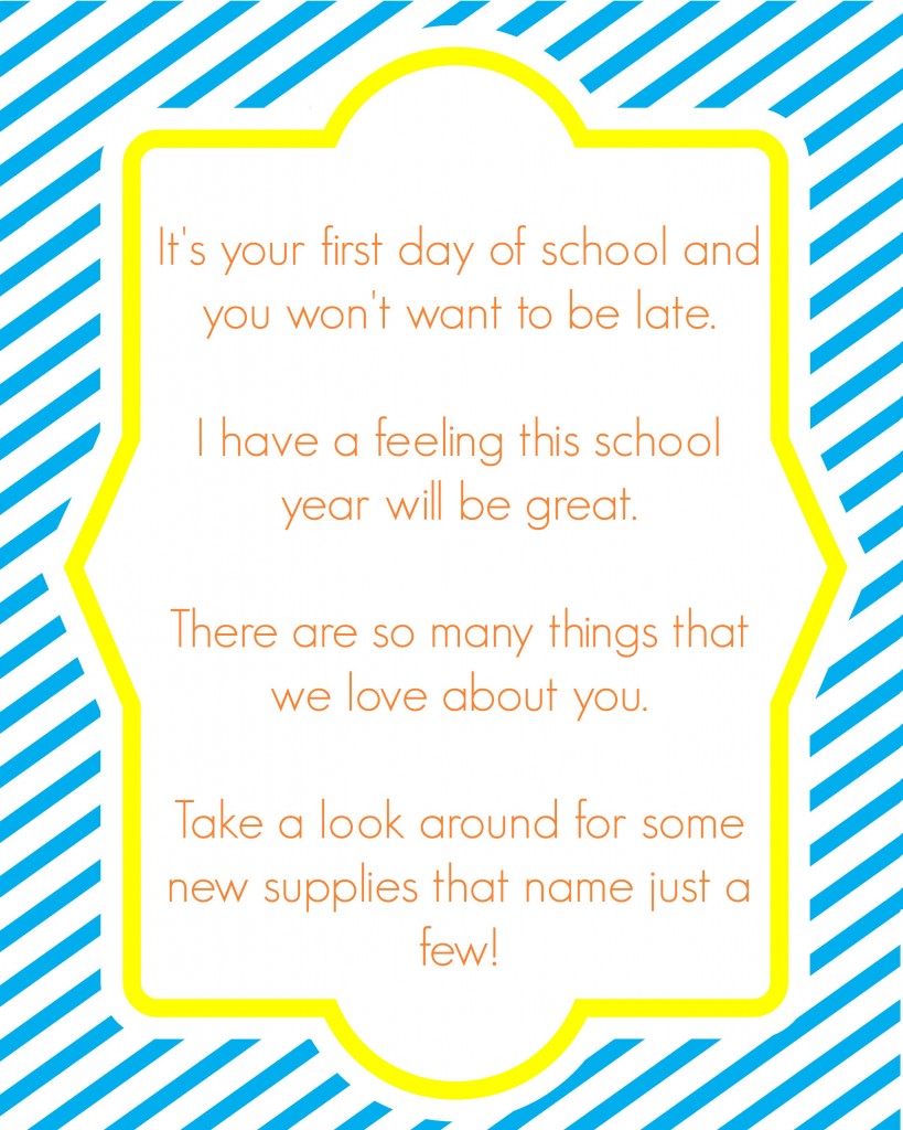 school supply hunt letter