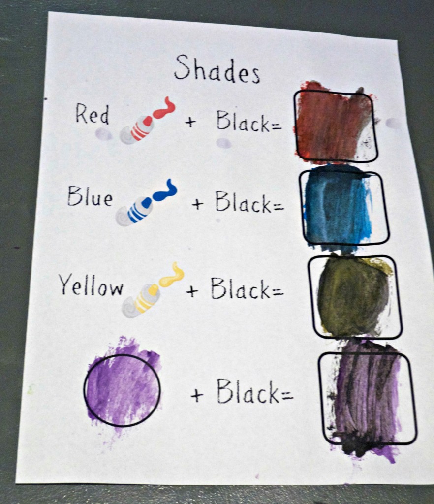 Free Printable shades color 