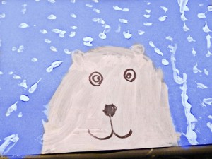 polar bear painting