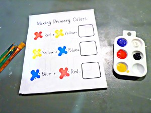 primary color mixing page