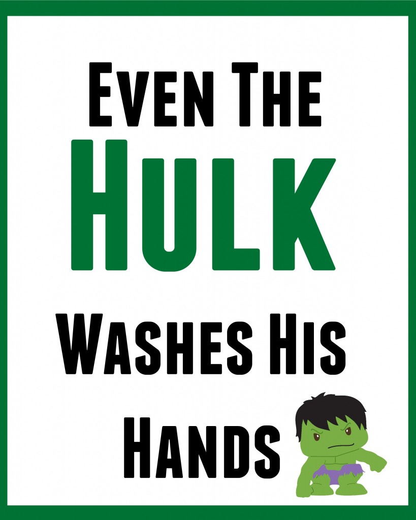 hulk bathroom sign