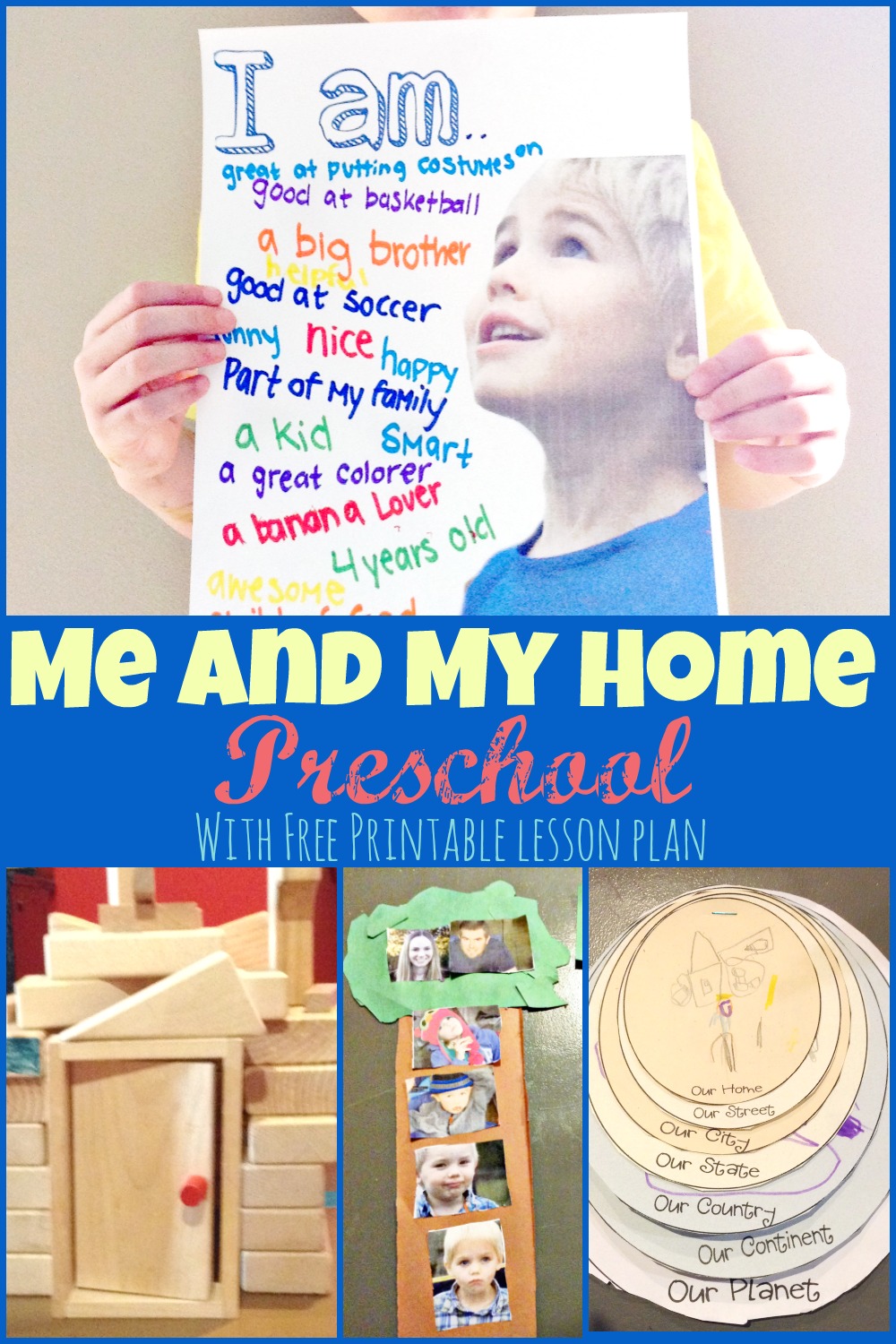 me and my home preschool week