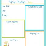 Children’s Meal Planners