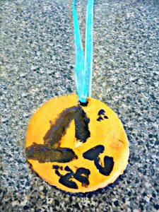 Salt dough medal