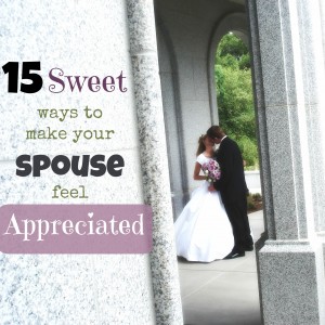 make your spouse feel appreciated