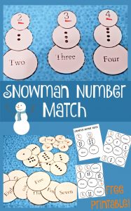 snowman number match