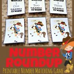 Cowboy Number Roundup Matching Game