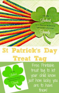 Free printable St Patricks Day clover lets your children know how glad you are they are yours