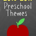 2016 Weekly Preschool Themes