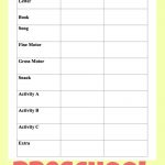 Easy To Use Preschool Week Lesson Planner
